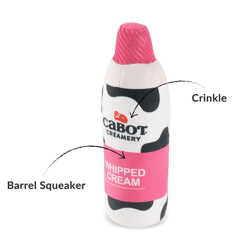 PLAY Cabot Creamery Whippet Cream Squeaky Toy
