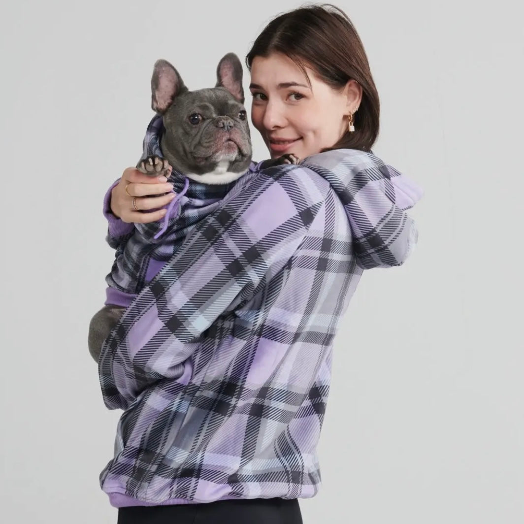 Spark Paws Plaid People Hoodie