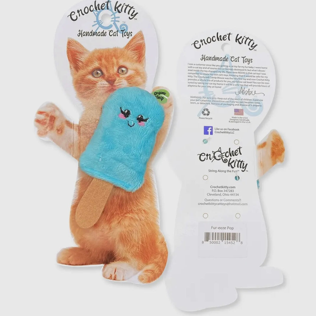 Crochet Kitty Fur-Eeze Pop