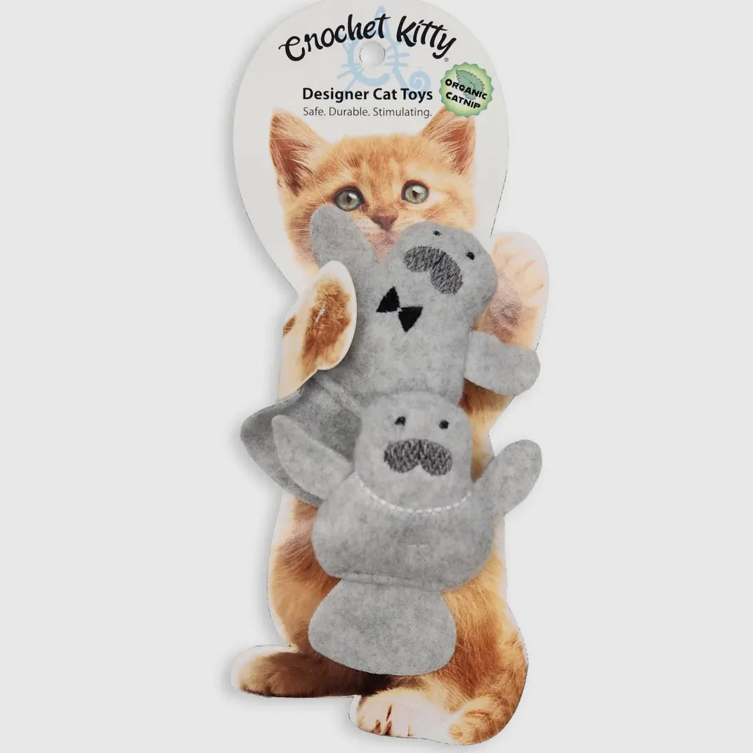 Crochet Kitty Mr. & Mrs. Meownatee Twin Pack