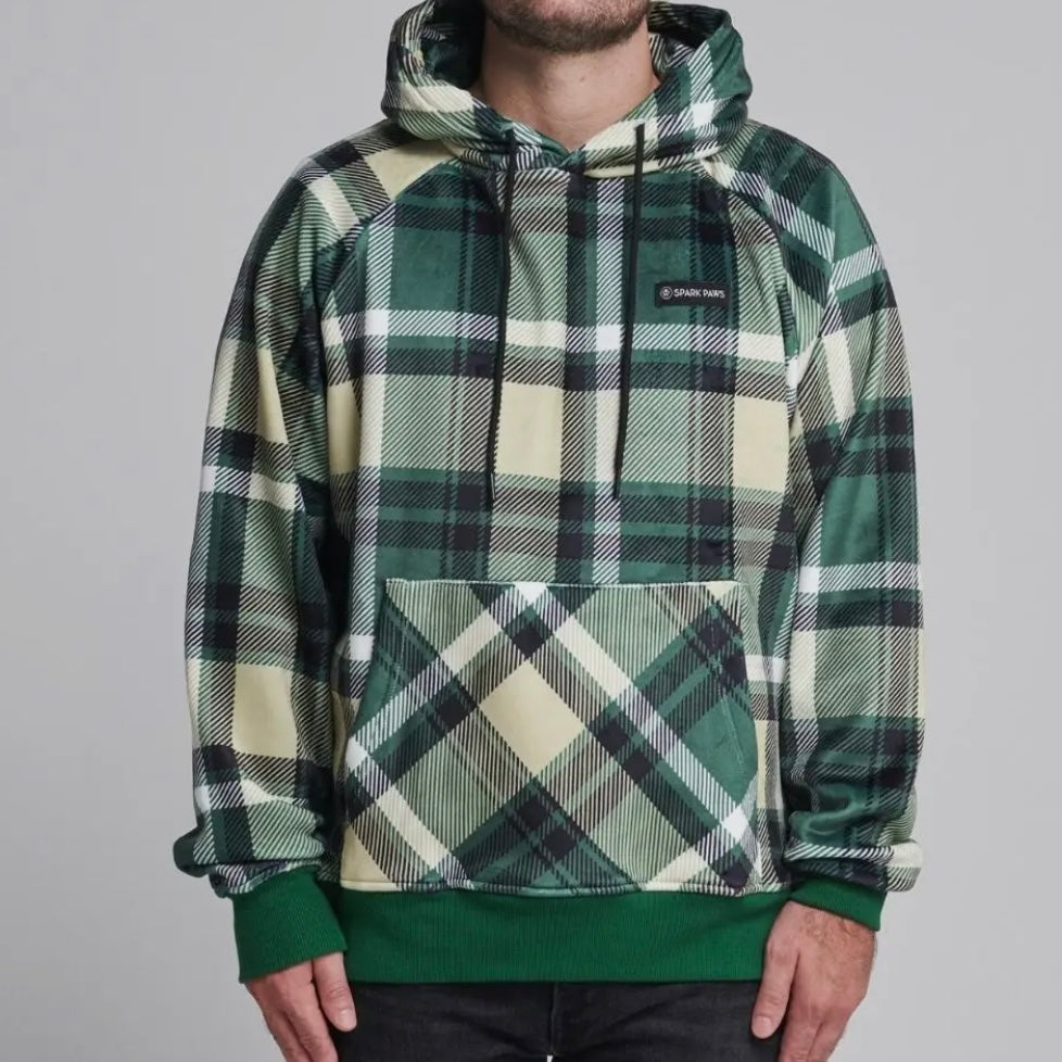 Spark Paws Plaid People Hoodie