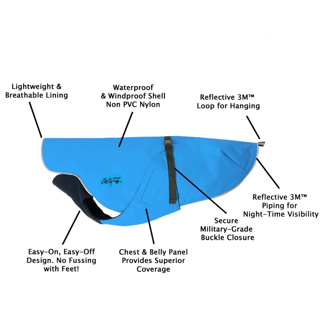 Chilly Dogs Harbour Slicker (Broad and Burly cut)