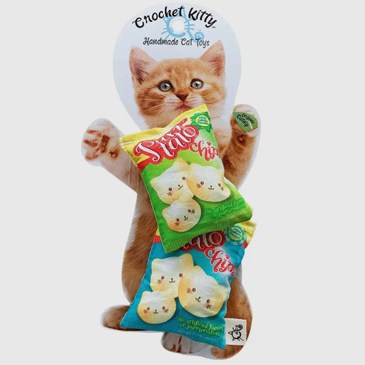 Crochet Kitty Purr-tato Chip Twin Pack
