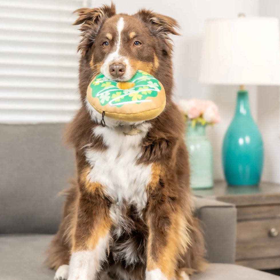 Huxley & Kent Shamrock Donut Dog Toy