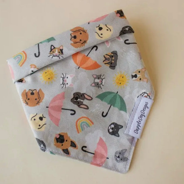 Dapple Dog Raining Cats and Dogs Bandana
