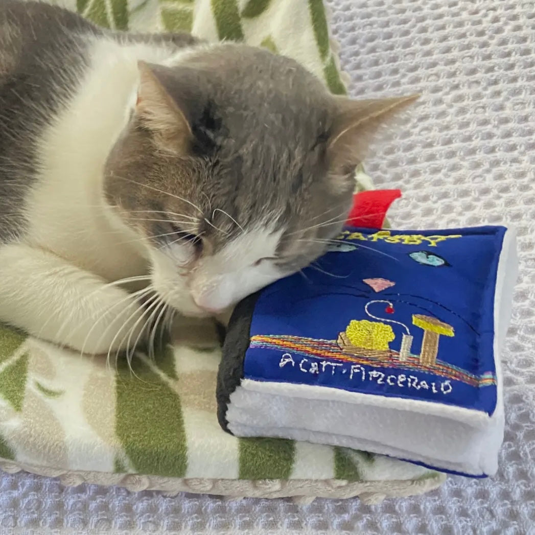 Screaming Pickles Plush Book for Cats