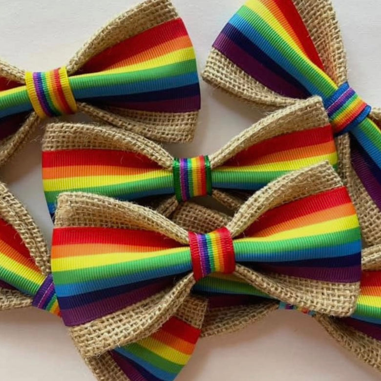 Dog Bow Ties (brand) Burlap Dog Bow Tie