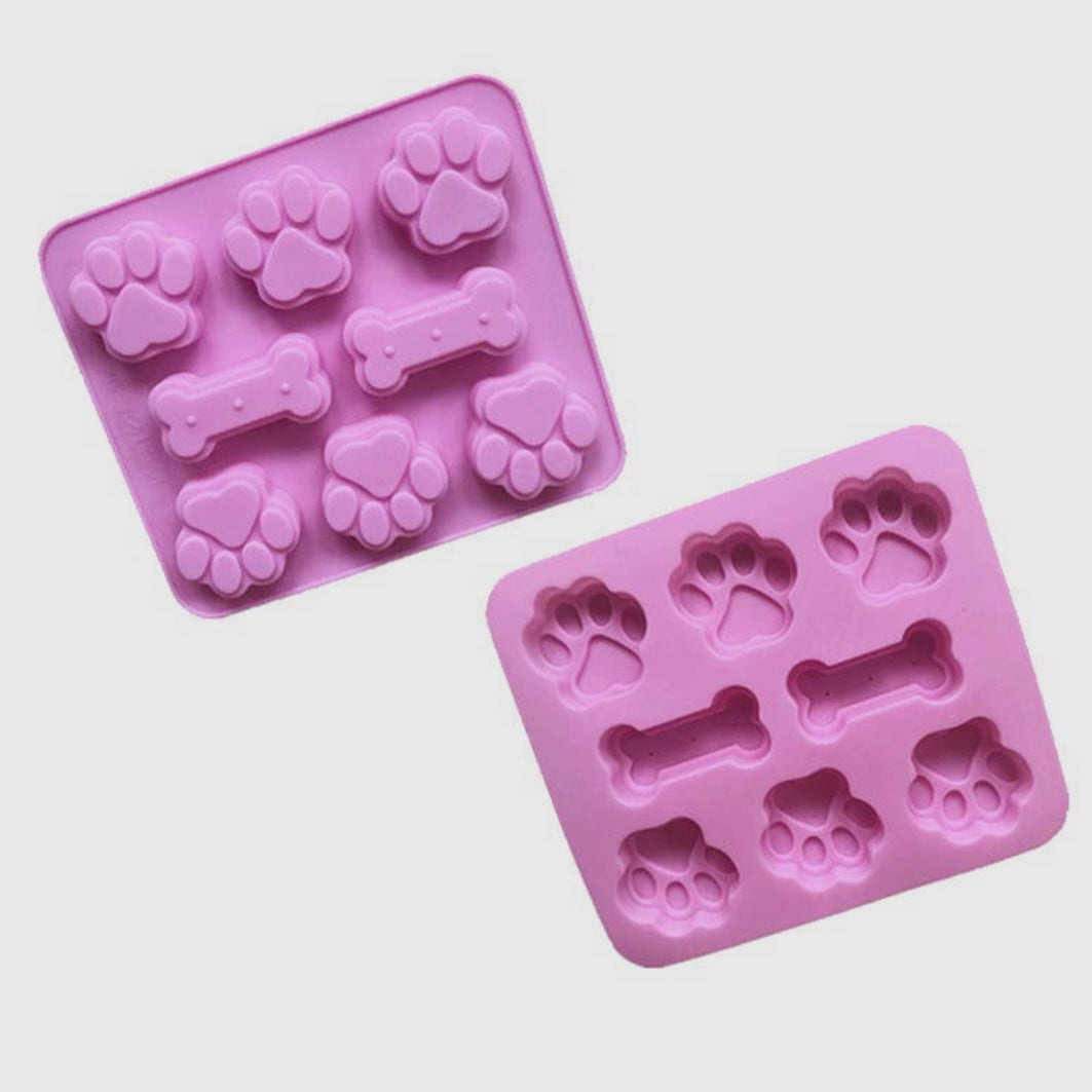Cooper's Treats Pupsicle Paw and Bone Silicone Molds