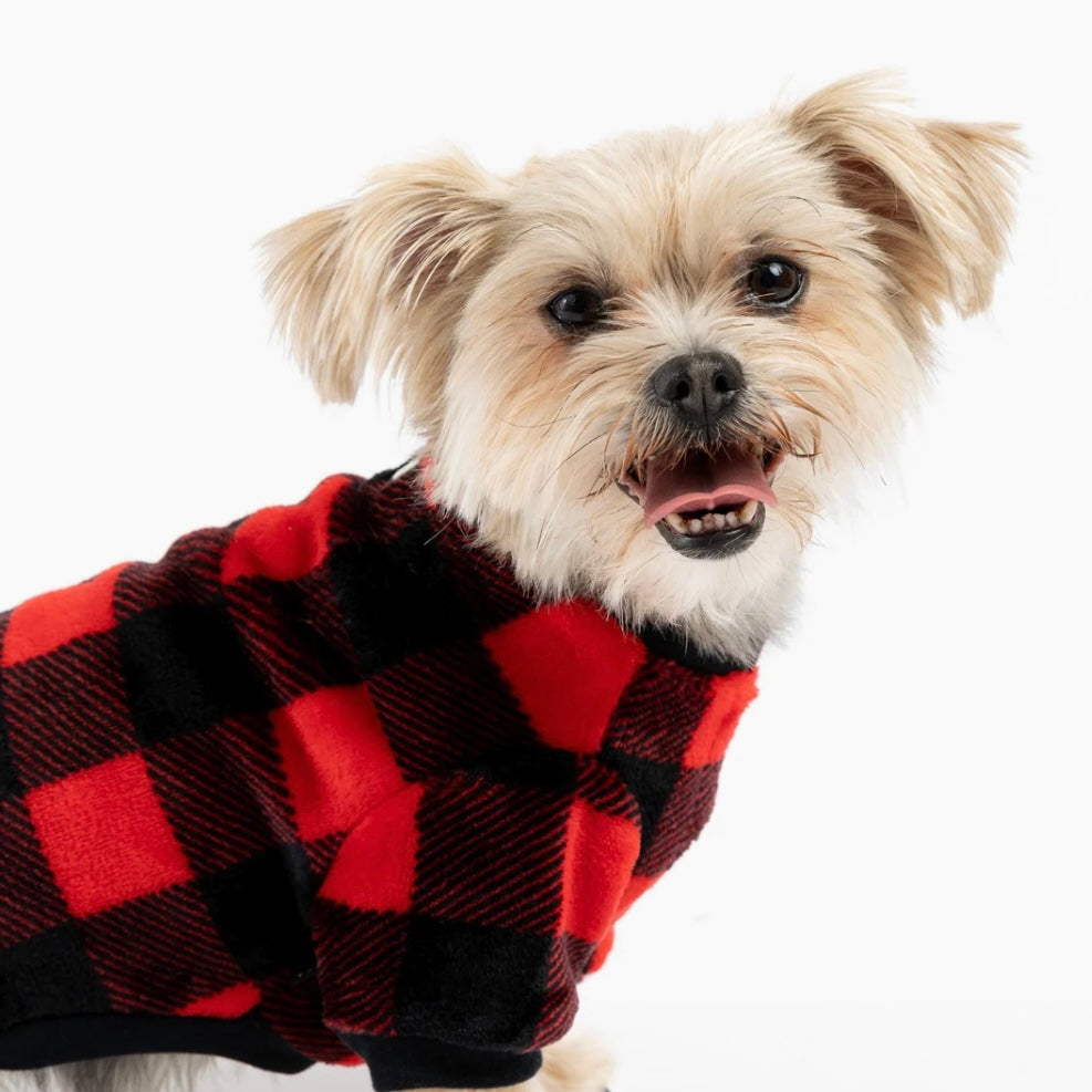 Silver Paw Plaid Pajamas