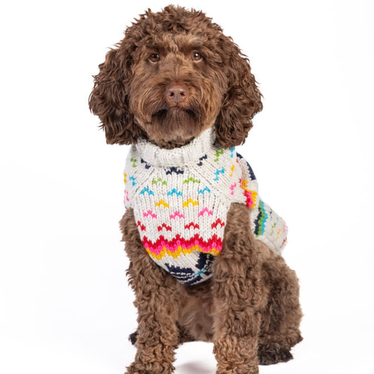 Chilly Dog Sweaters Rainbow Snowflake