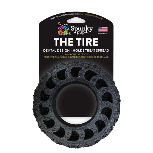 Spunky Pup Reclaimed Rubber Tire Treat Toy