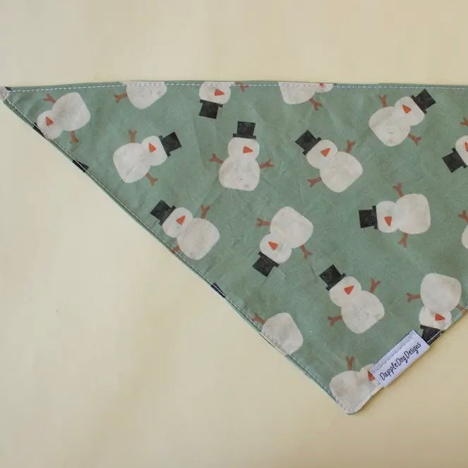 Dapple Dog Snowman Dog Bandana