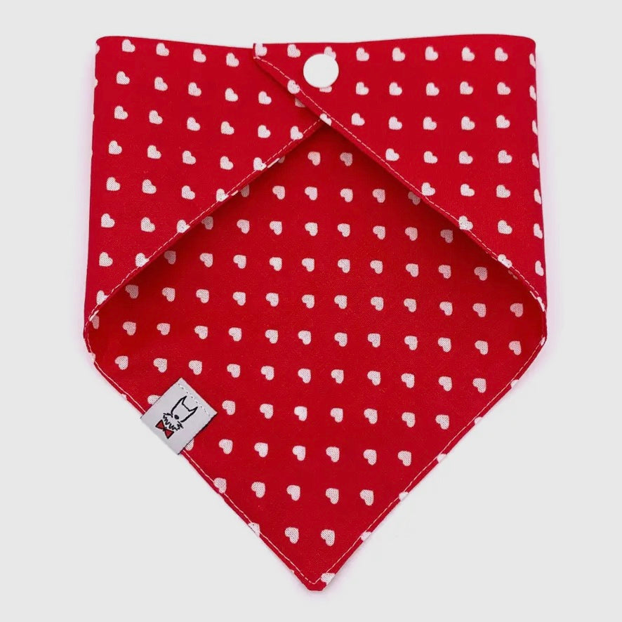 Winthrop Clothing Co. Red Heart Dog Bandana