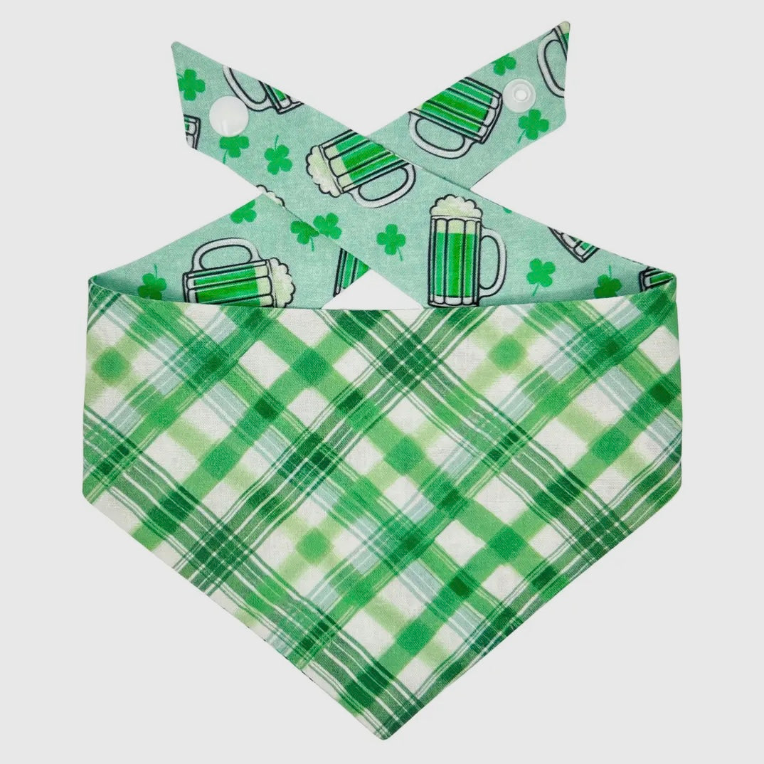 Winnie and the Hound Green Beer Bandana