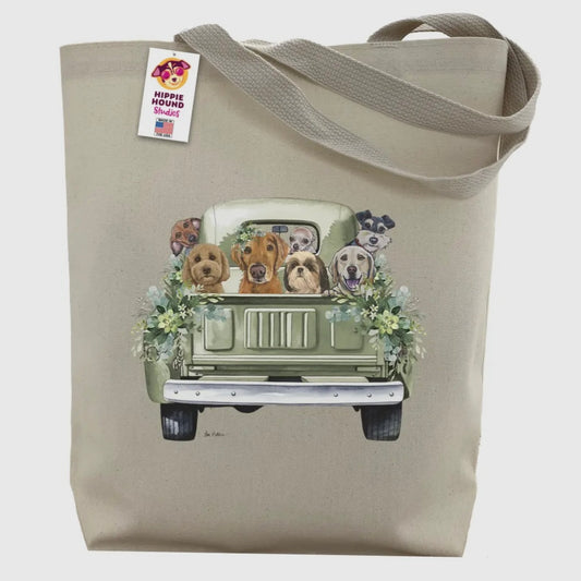 Hippie Hound Tote Bag