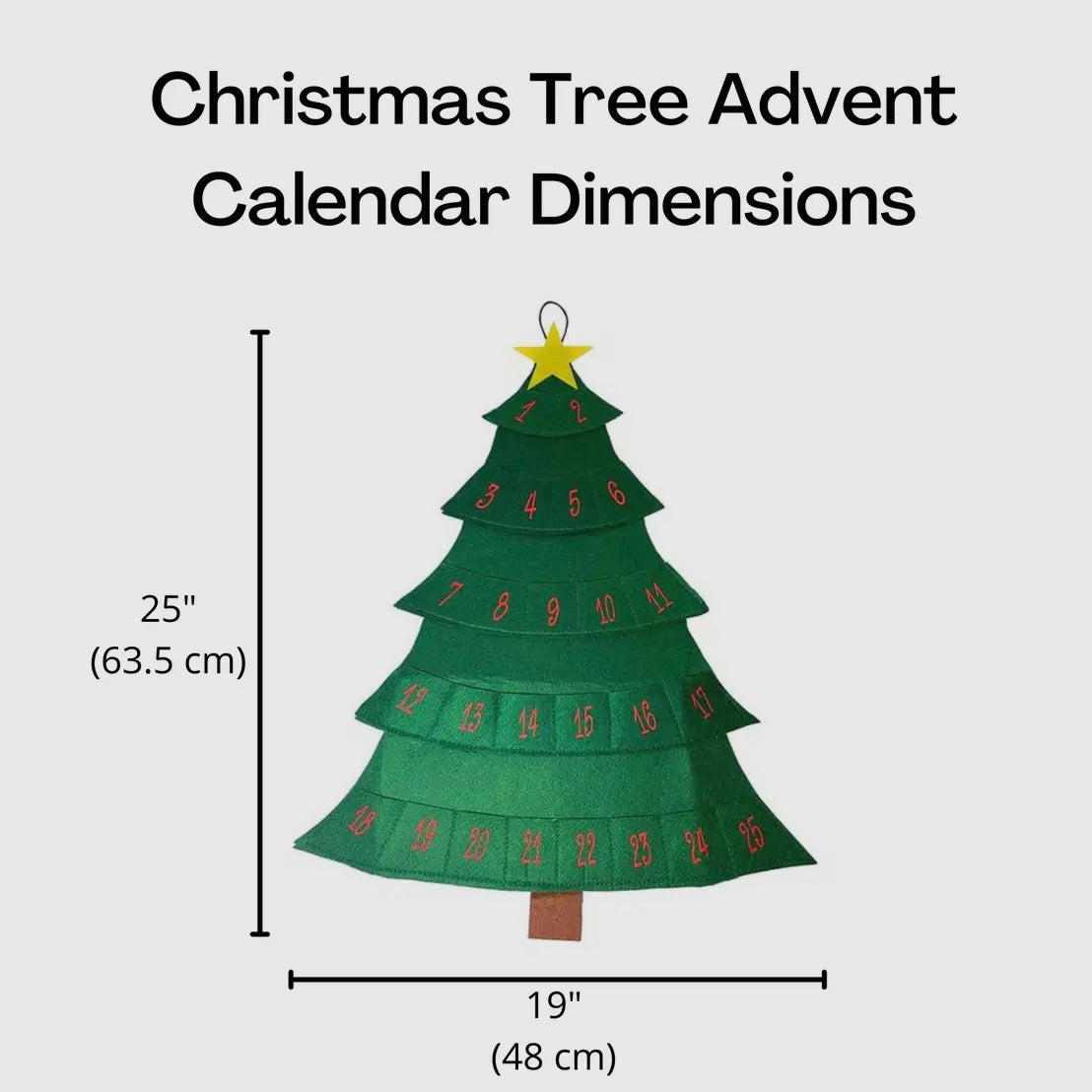 Midlee Christmas Tree Advent Calendar