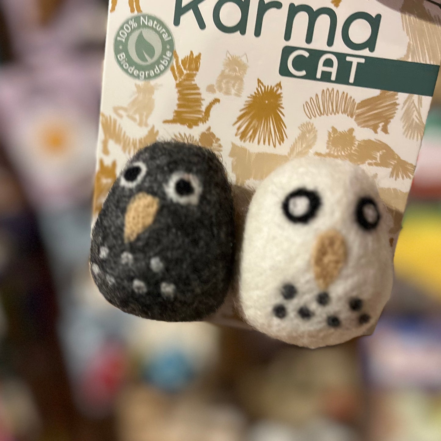 Karma Cat Wool Owls Cat Toy