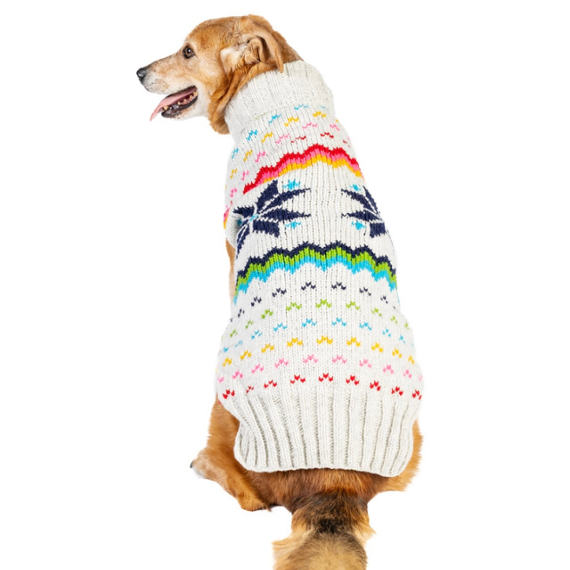 Chilly Dog Sweaters Rainbow Snowflake