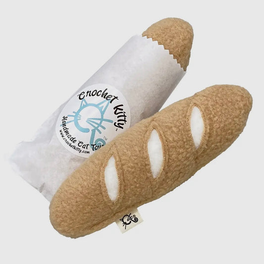 Crochet Kitty Catnip French Baguette