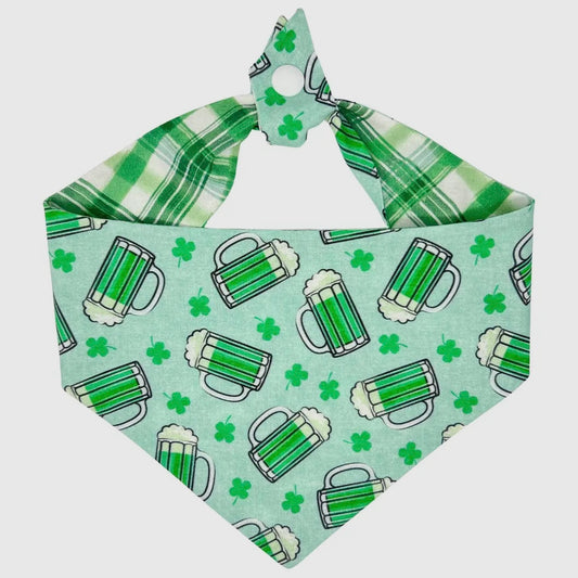 Winnie and the Hound Green Beer Bandana