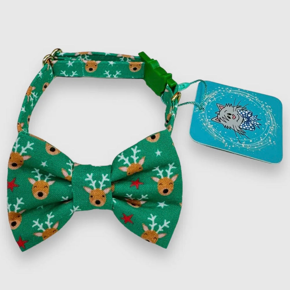 Whiskers Crafts Holiday Cat Collar and Bow Tie