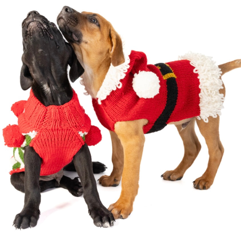 Chilly Dog Sweaters Santa Sweater