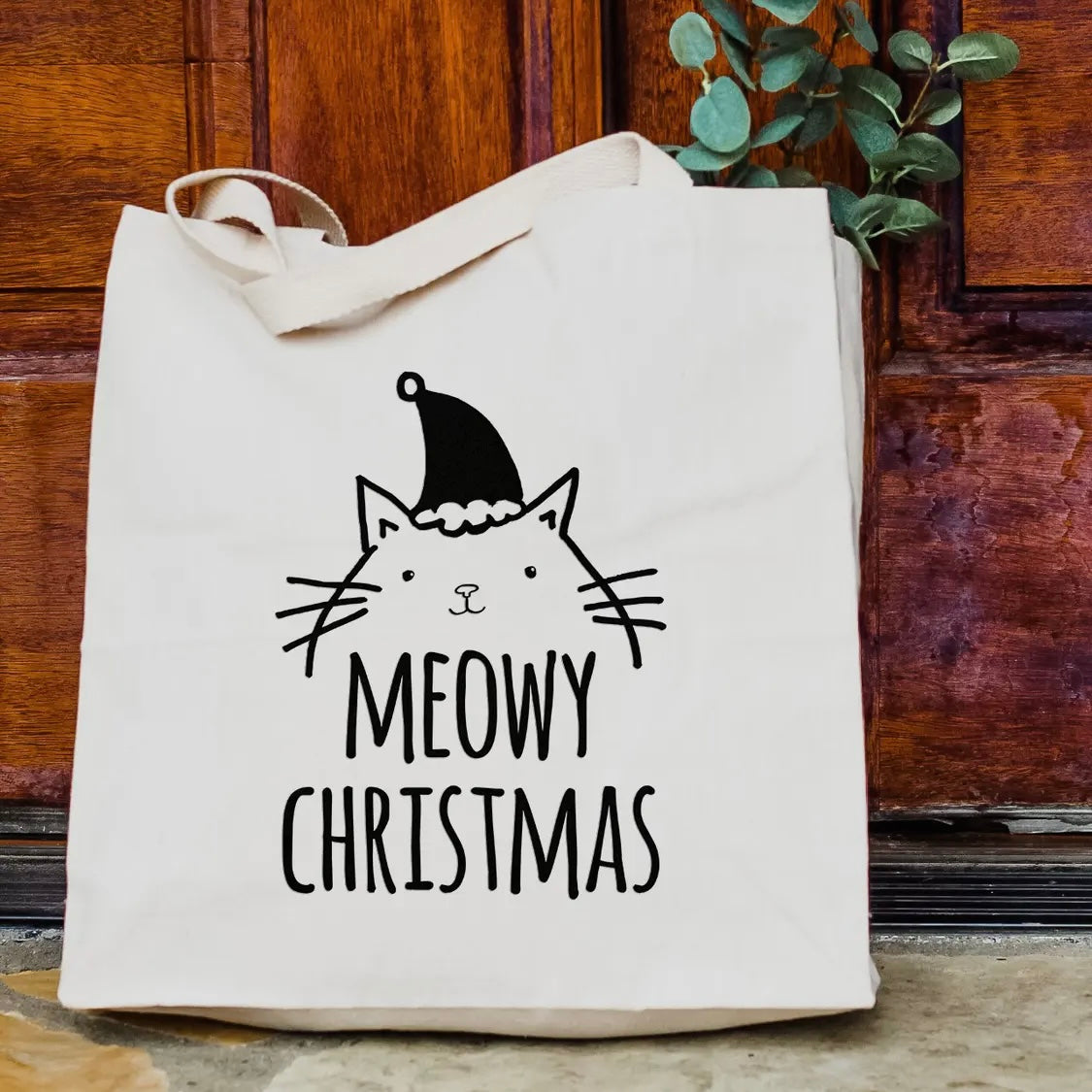 Moonlight Makers Meowy Christmas Tote Bag