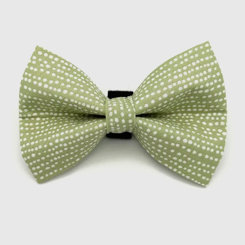 Winthrop Clothing Co. Green Polka Dot Dog Bow Tie