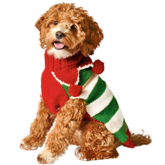 Chilly Dogs Sweaters Christmas Elf Sweater
