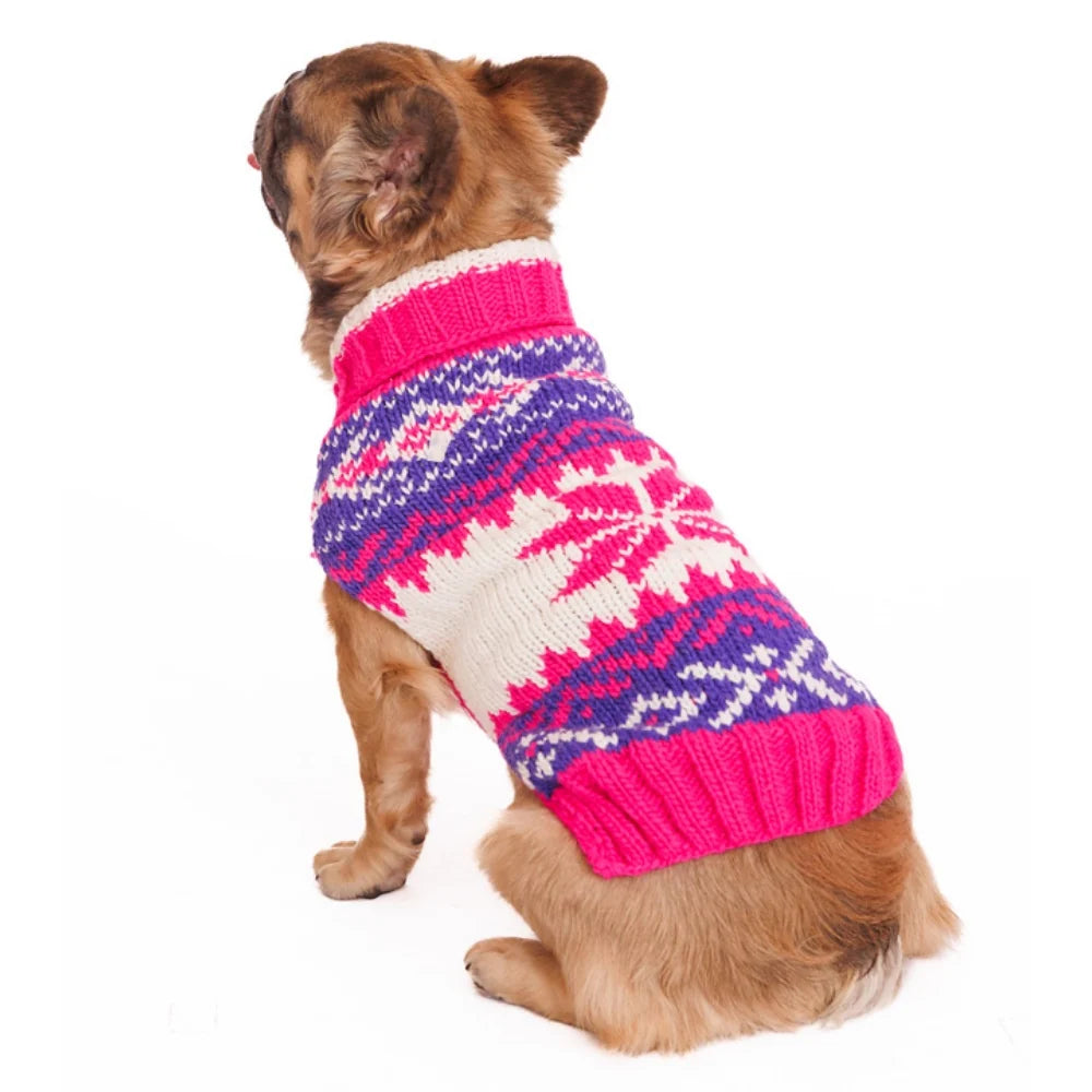 Chilly Dog Sweaters Pink Vail Sweater
