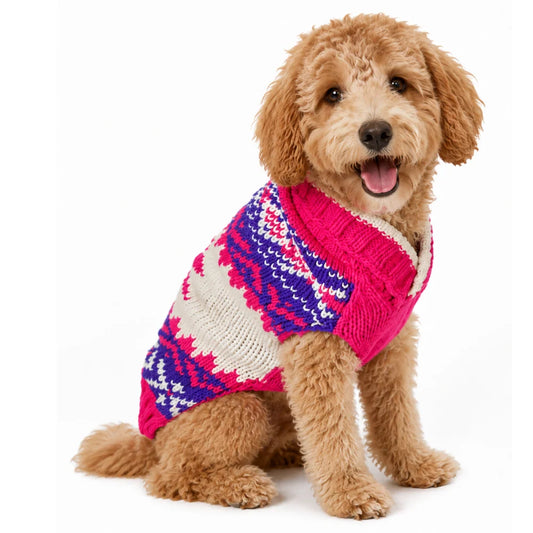 Chilly Dog Sweaters Pink Vail Sweater