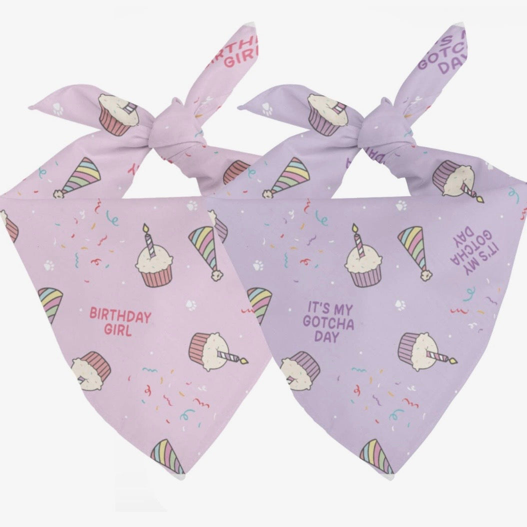 Dog Bandana Co Birthday/Gotcha Day Reversible Bandana