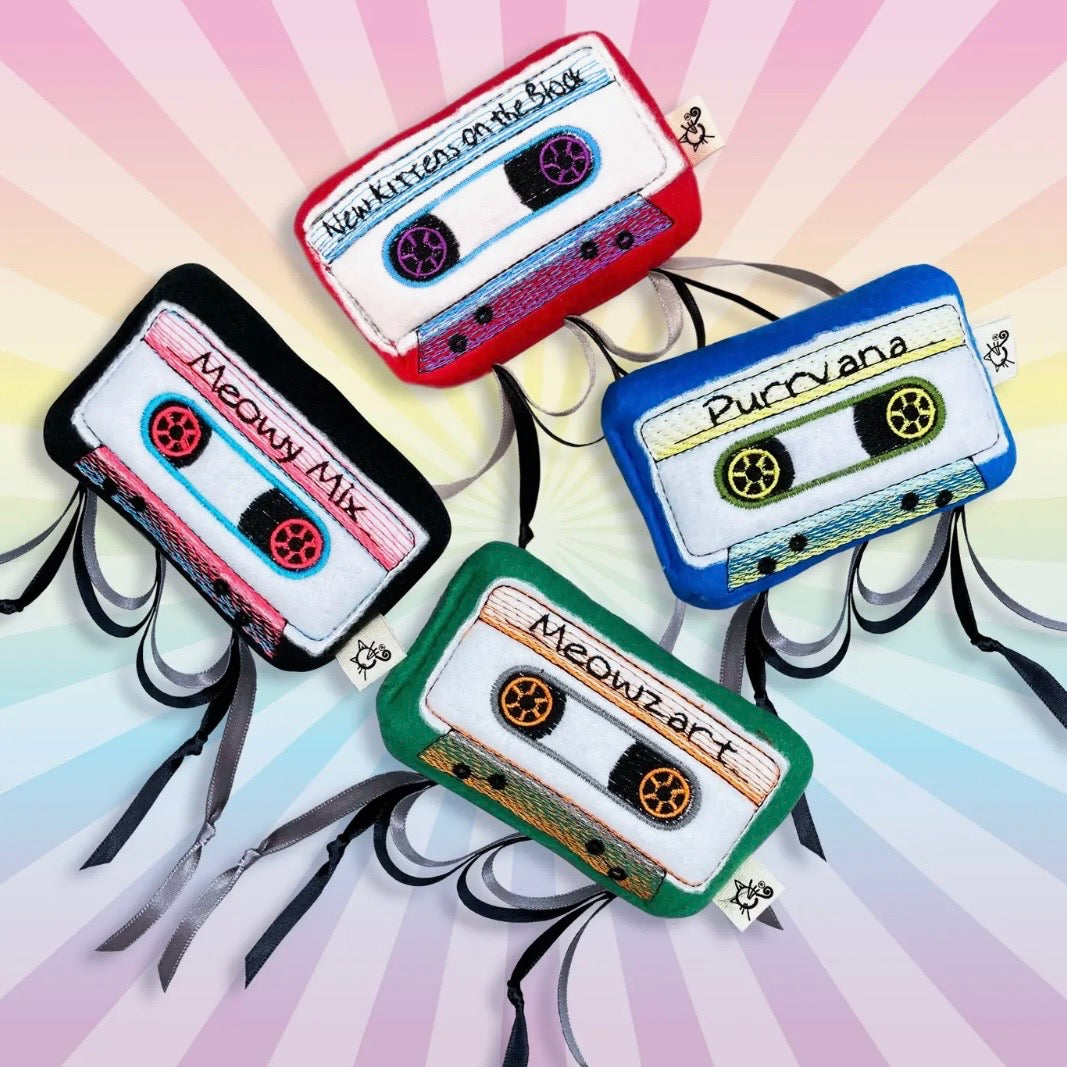 Crochet Kitty Meowsical Catnip Cassette Tape