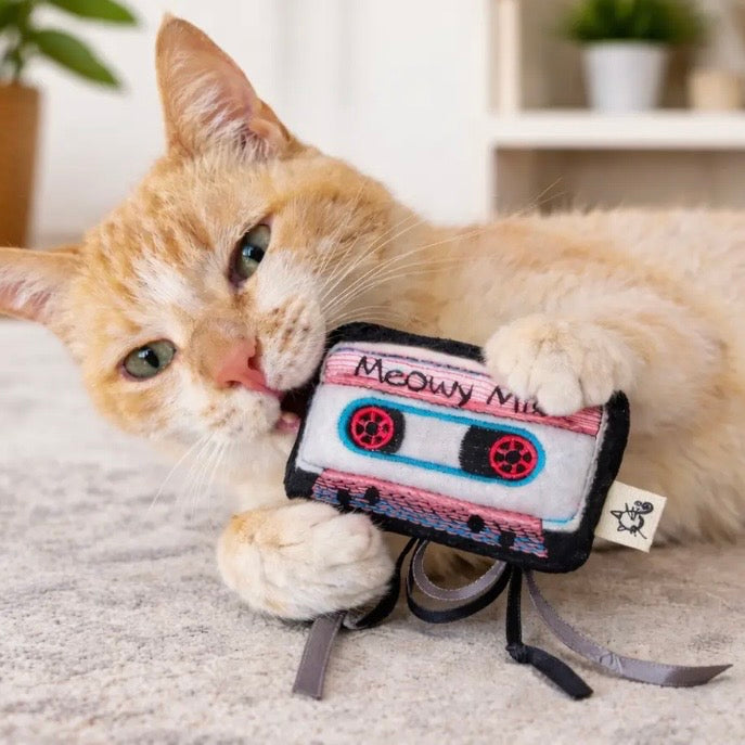 Crochet Kitty Meowsical Catnip Cassette Tape