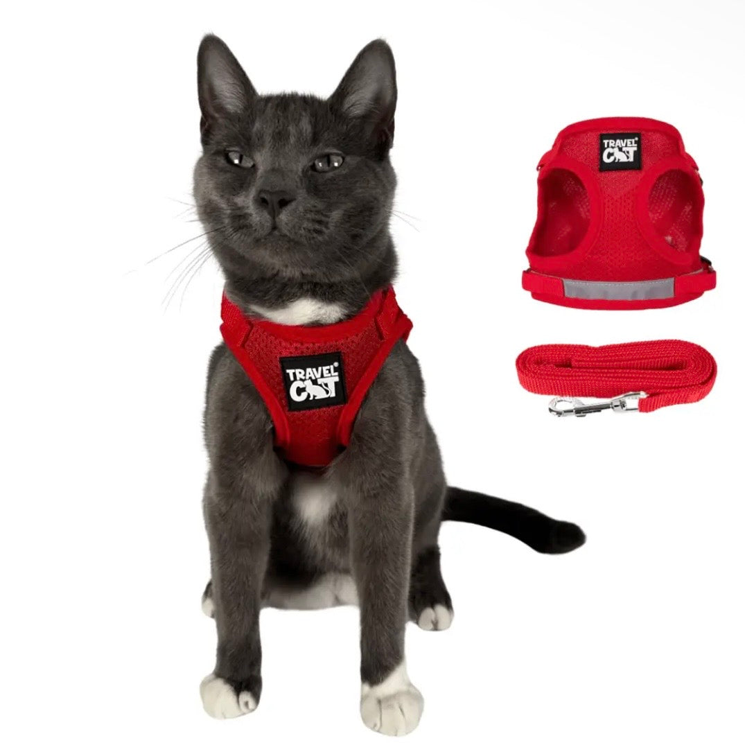 Travel Cat Harness + Leash Set