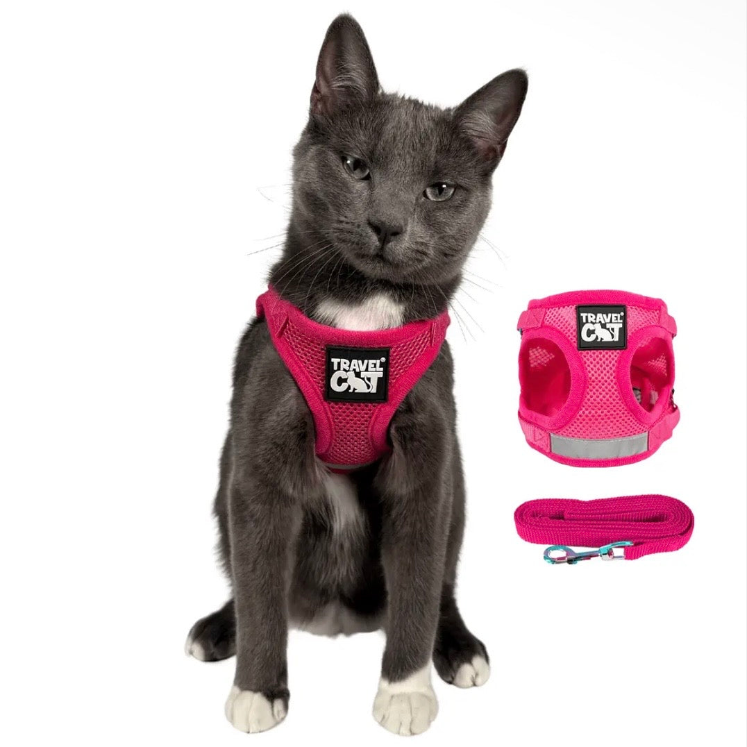 Travel Cat Harness + Leash Set