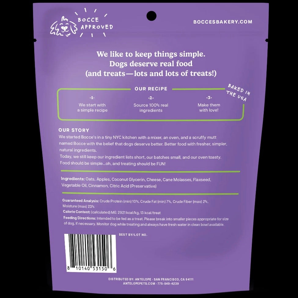 Bocce's Bakery Spiced Cider Soft & Chewy Dog Treats