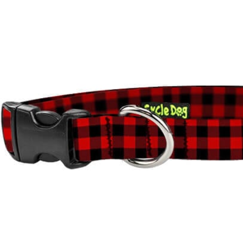 Cycle Dog Ecoweave Red Plaid Collar