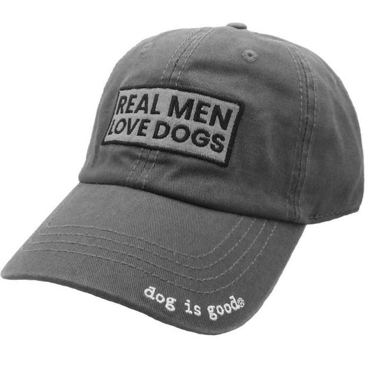 Dog Is Good Real Men Love Dogs Baseball Hat