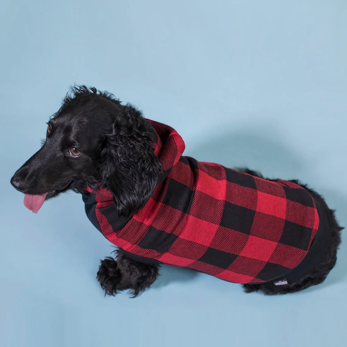 Long Dog Clothing Lumberjack Hoodie – Houndstooth