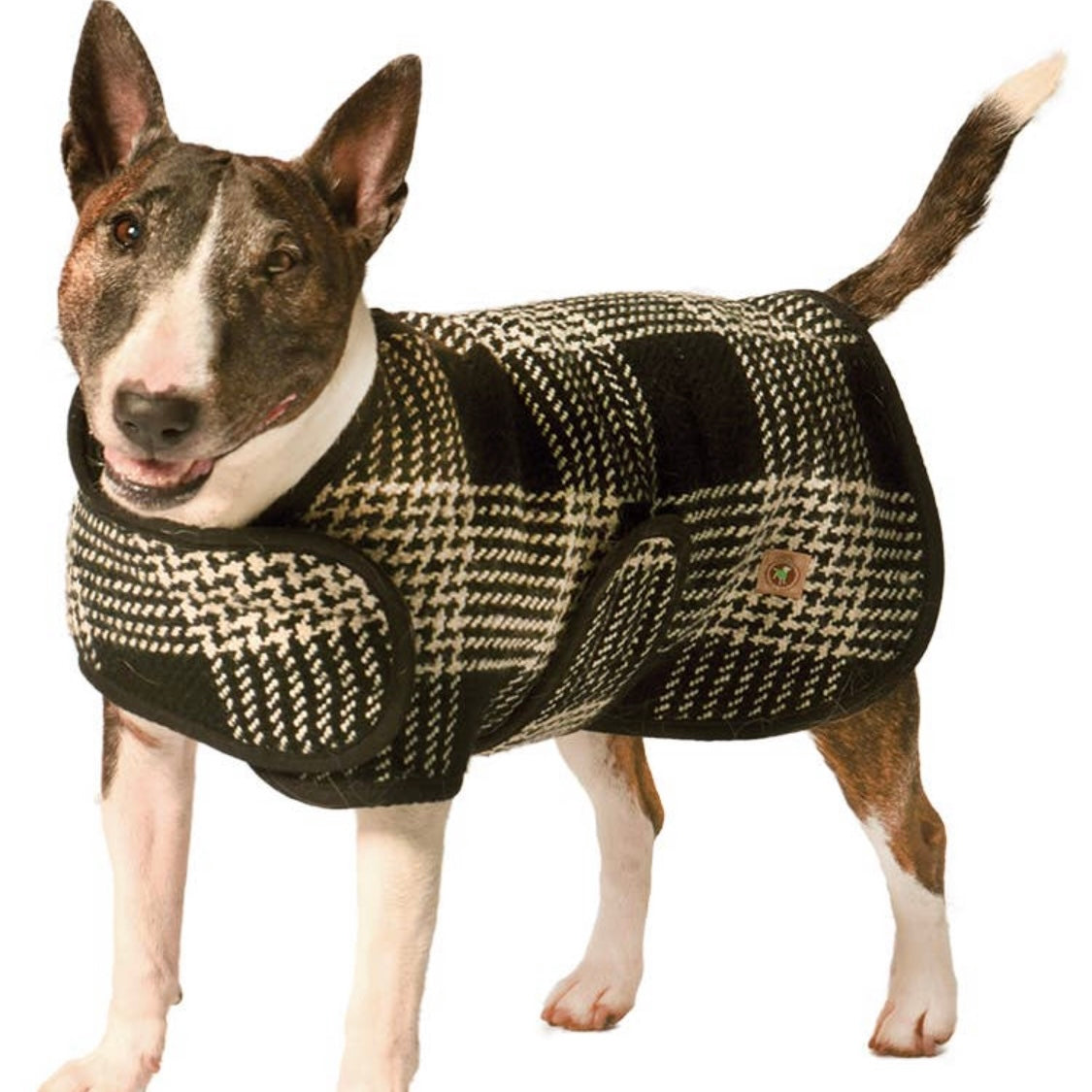 Chilly Dog Sweaters Black/White Plaid Coat