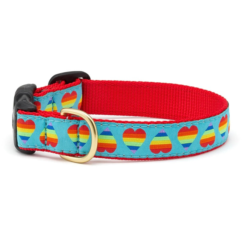 Up Country Rainbow Hearts Collar
