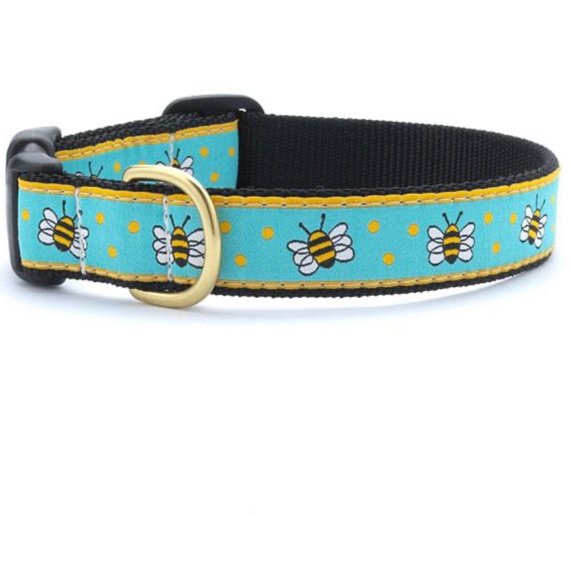 Up Country Bees Dog Collar