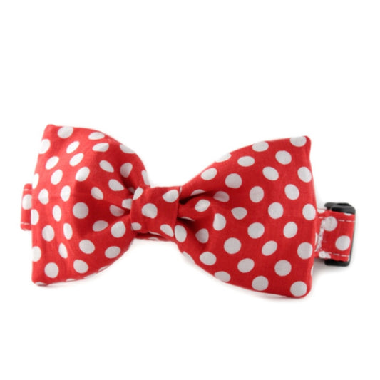 Sophisticated Pup Polka Dot Bow Tie Collar