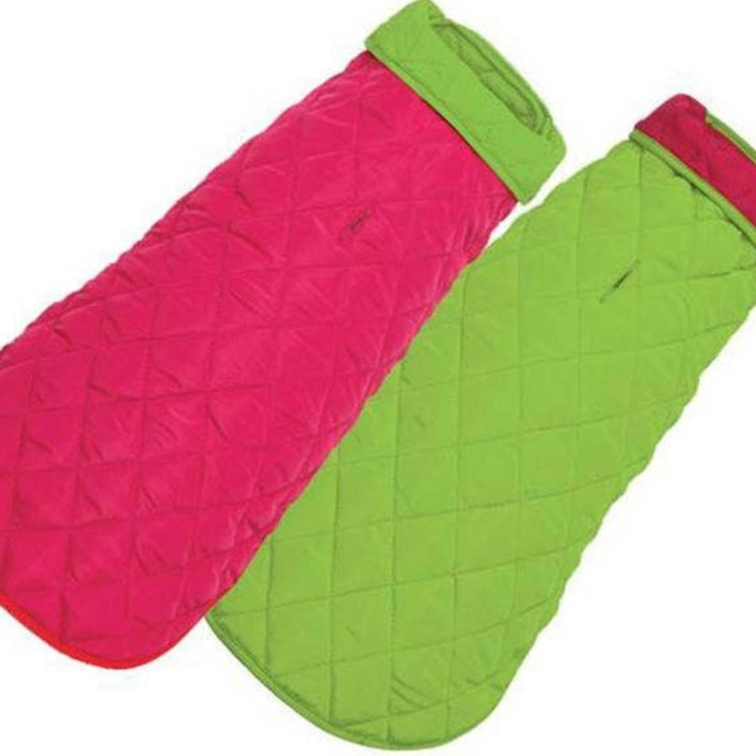 Up Country Pink/Lime Diamond Quilted Coat