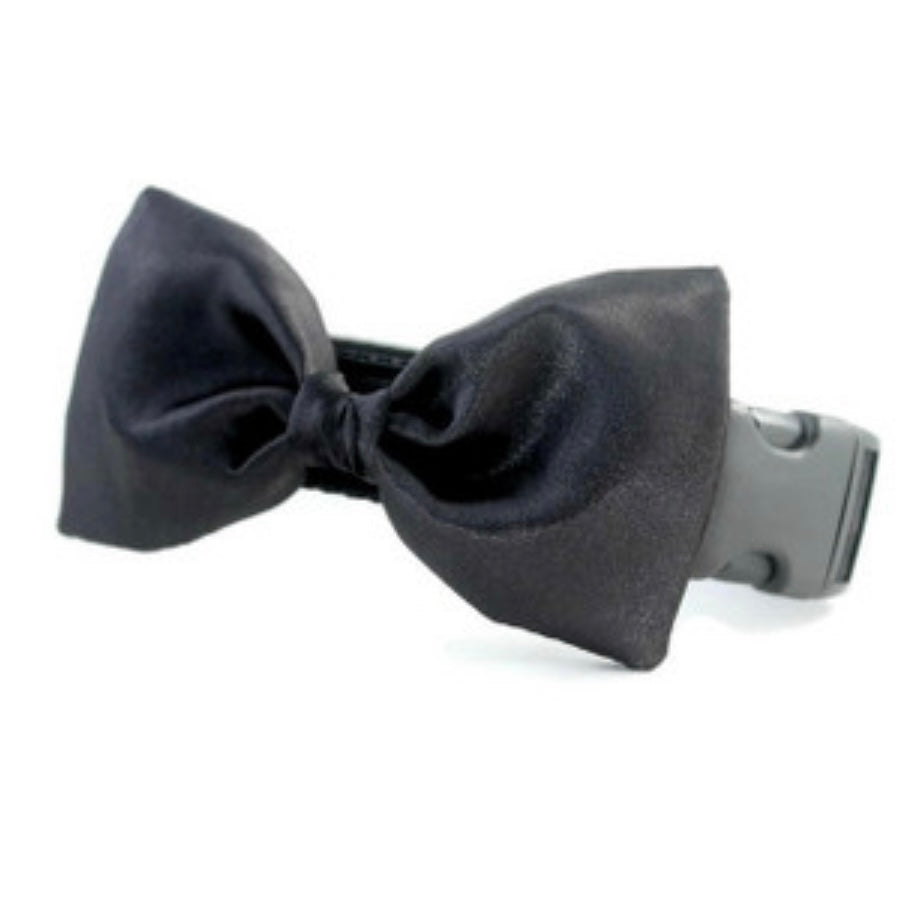 Sophisticated Pup Satin Bow Tie Collar