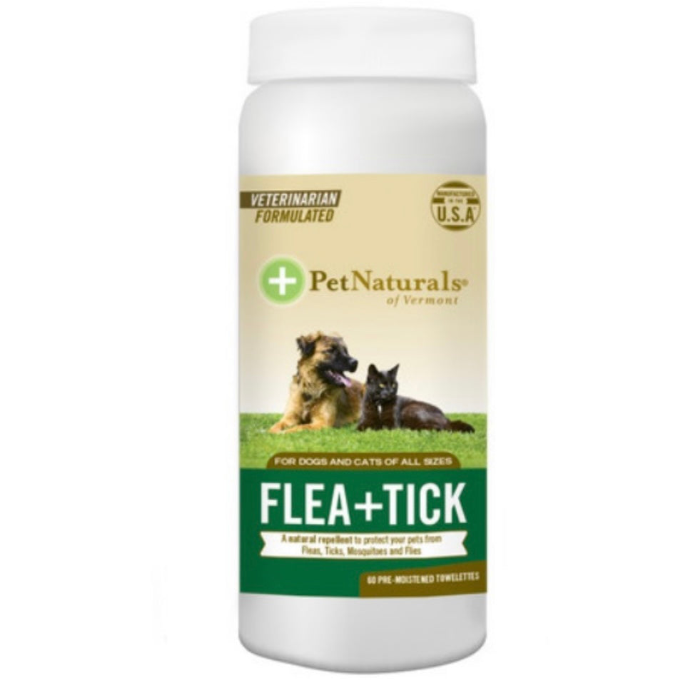 Pet Naturals Flea + Tick Wipes