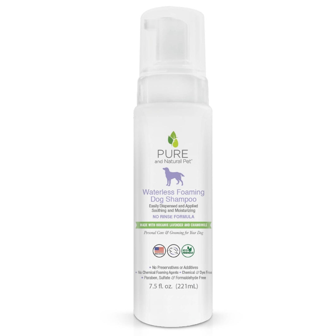 Pure and Natural Pet Waterless Foaming Dog Shampoo