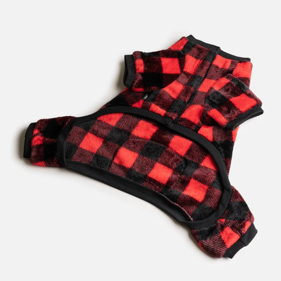 Silver Paw Plaid Pajamas