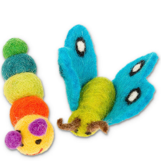 Karma Cat Wool Caterpillar and Butterfly